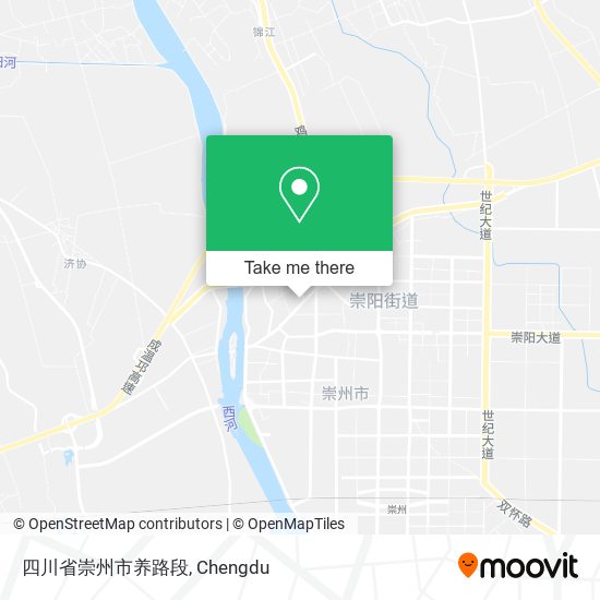 四川省崇州市养路段 map