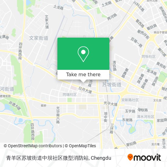 青羊区苏坡街道中坝社区微型消防站 map