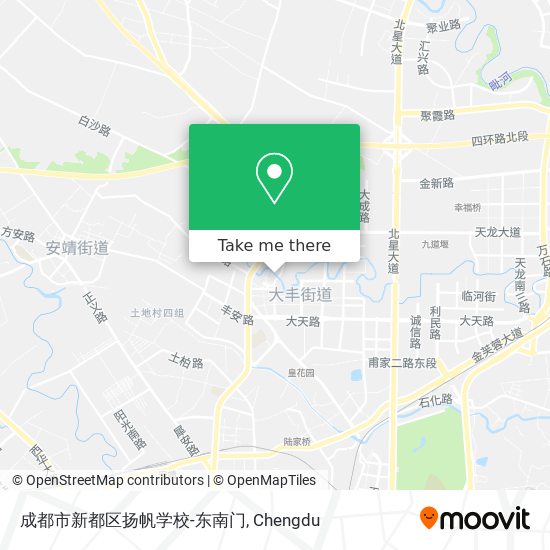 成都市新都区扬帆学校-东南门 map