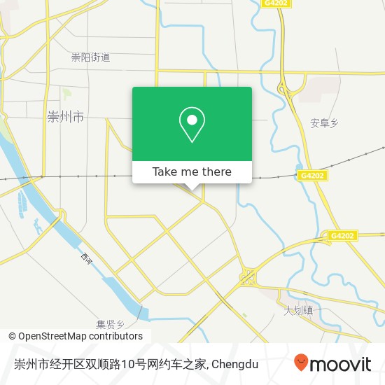 崇州市经开区双顺路10号网约车之家 map