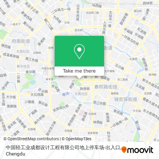 中国轻工业成都设计工程有限公司地上停车场-出入口 map