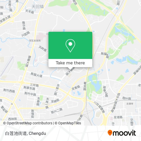 白莲池街道 map