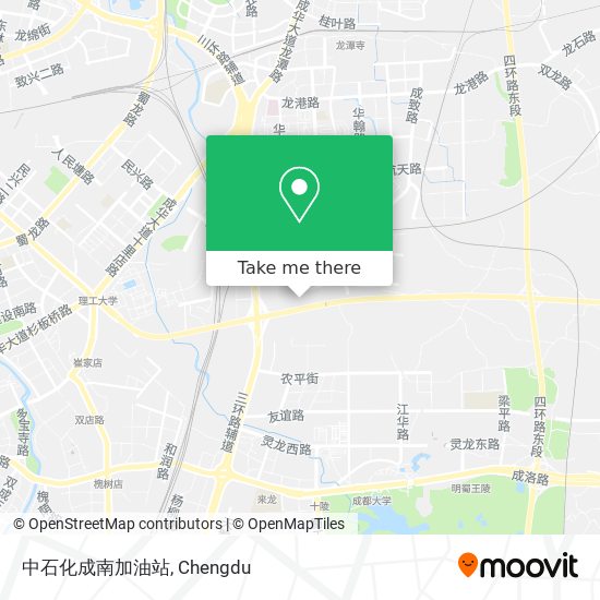 中石化成南加油站 map