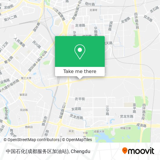 中国石化(成都服务区加油站) map