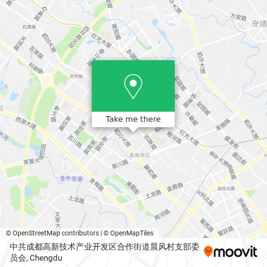 中共成都高新技术产业开发区合作街道晨风村支部委员会 map