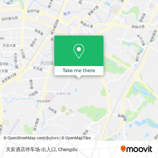 天富酒店停车场-出入口 map