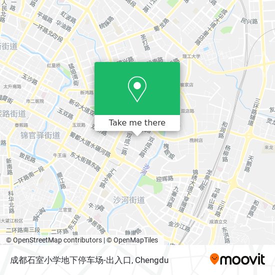 成都石室小学地下停车场-出入口 map