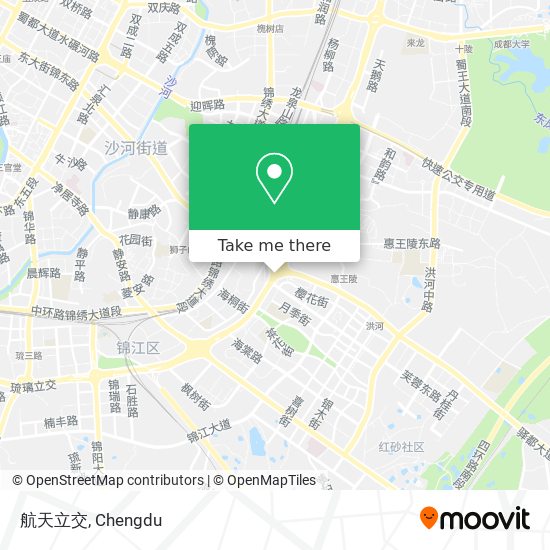 航天立交 map