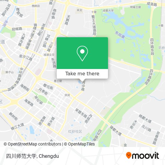 四川师范大学 map