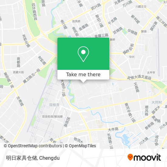 明日家具仓储 map
