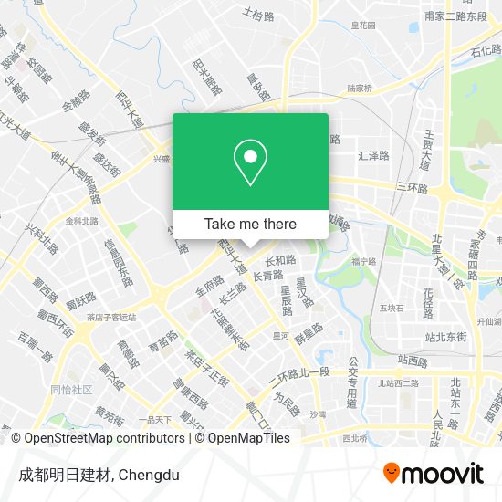 成都明日建材 map
