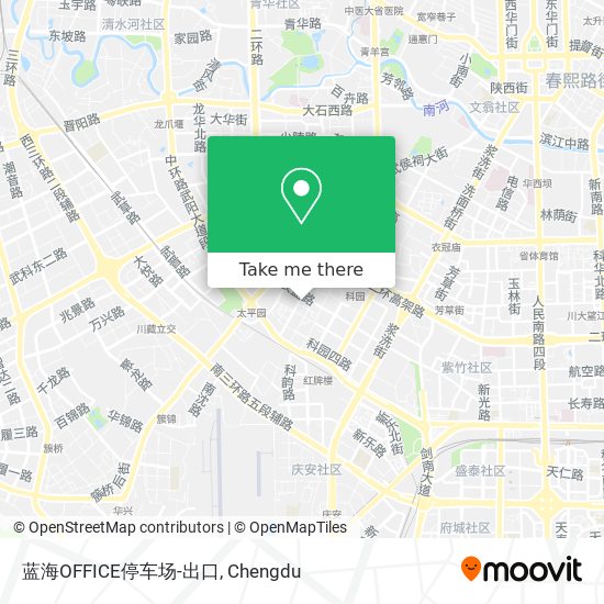 蓝海OFFICE停车场-出口 map