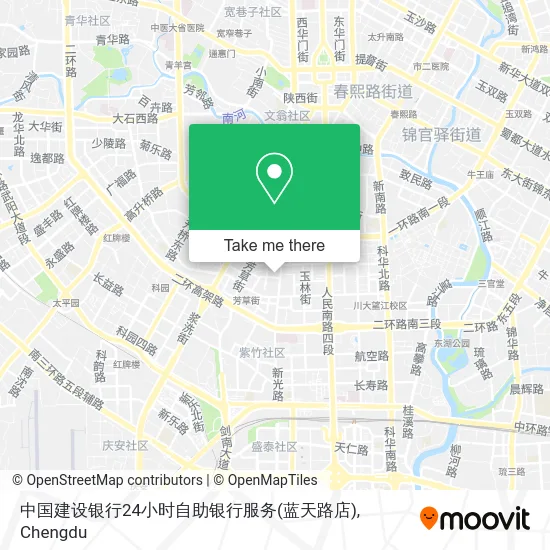 中国建设银行24小时自助银行服务(蓝天路店) map