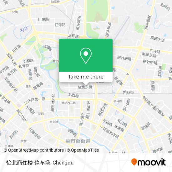 怡北商住楼-停车场 map