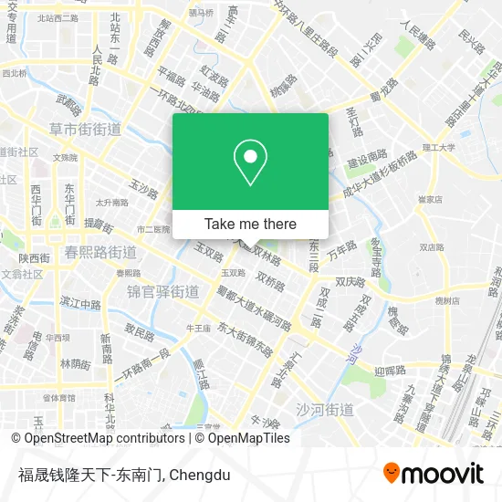 福晟钱隆天下-东南门 map