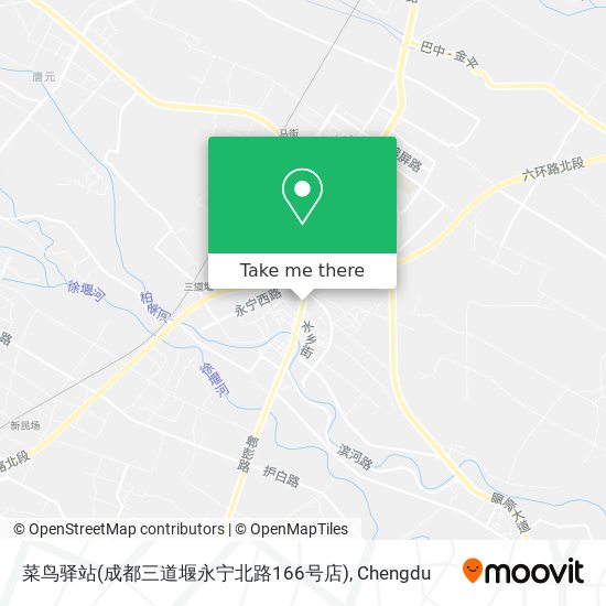 菜鸟驿站(成都三道堰永宁北路166号店) map