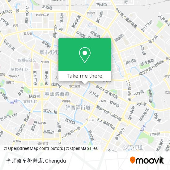 李师修车补鞋店 map