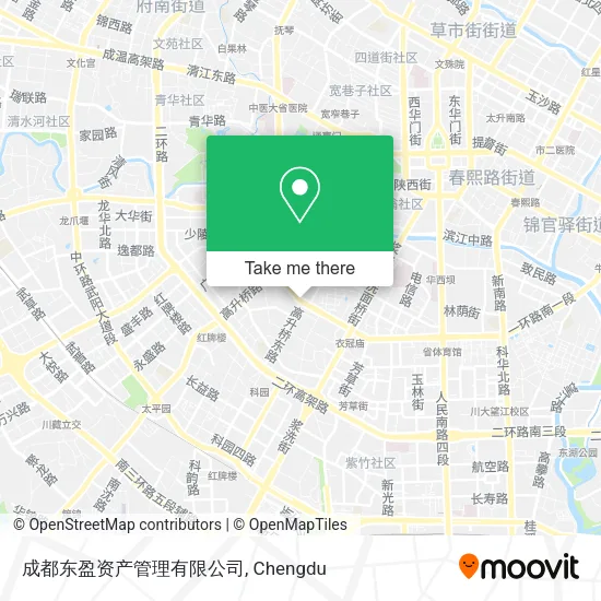 成都东盈资产管理有限公司 map