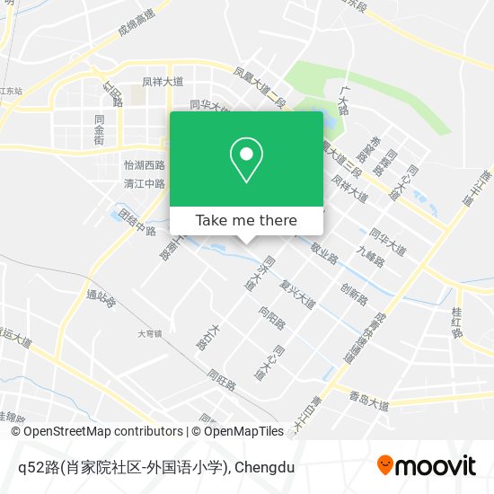 q52路(肖家院社区-外国语小学) map