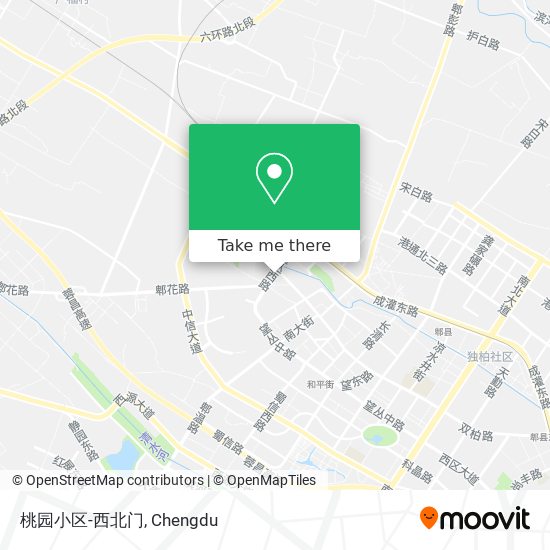 桃园小区-西北门 map