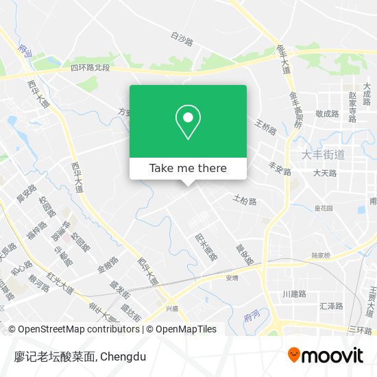 廖记老坛酸菜面 map