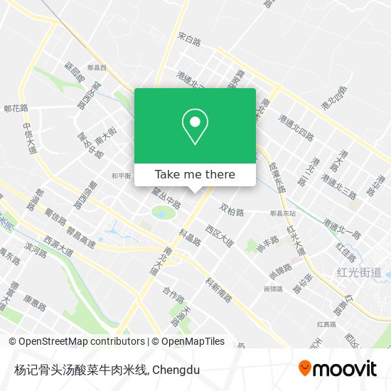 杨记骨头汤酸菜牛肉米线 map