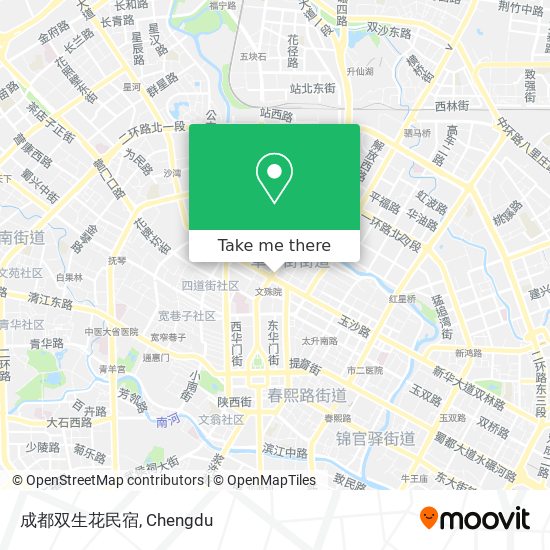 成都双生花民宿 map