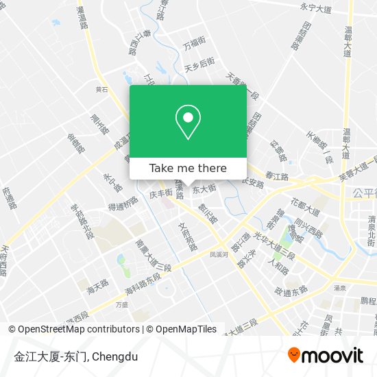 金江大厦-东门 map