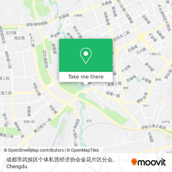 成都市武侯区个体私营经济协会金花片区分会 map