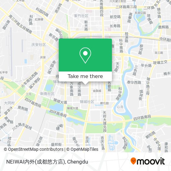 NEIWAI内外(成都悠方店) map