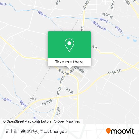 元丰街与郫彭路交叉口 map