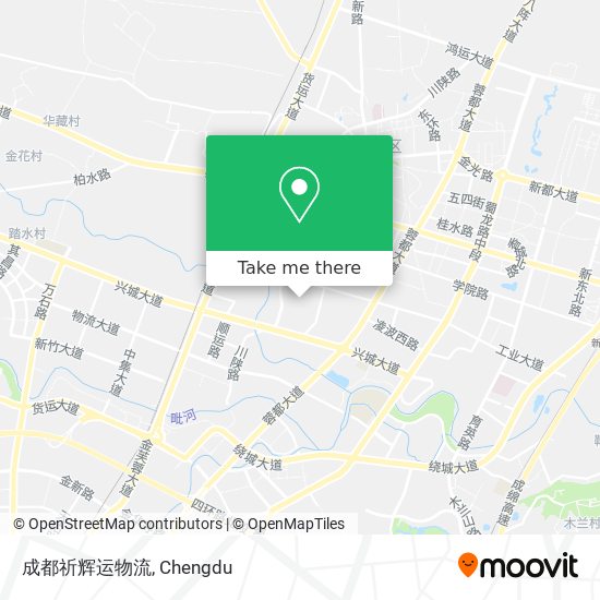 成都祈辉运物流 map