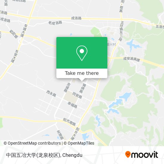 中国五冶大学(龙泉校区) map