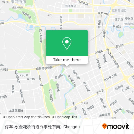 停车场(金花桥街道办事处东南) map