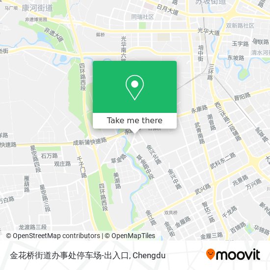 金花桥街道办事处停车场-出入口 map