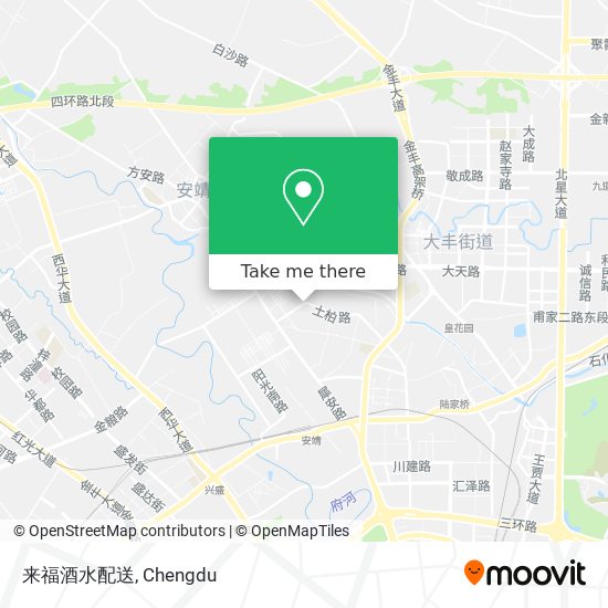 来福酒水配送 map