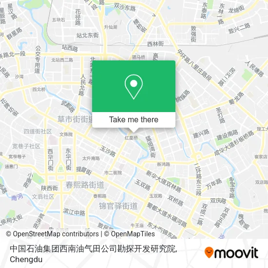 中国石油集团西南油气田公司勘探开发研究院 map