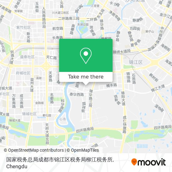 How To Get To 国家税务总局成都市锦江区税务局柳江税务所in 锦江区by Bus Or Metro