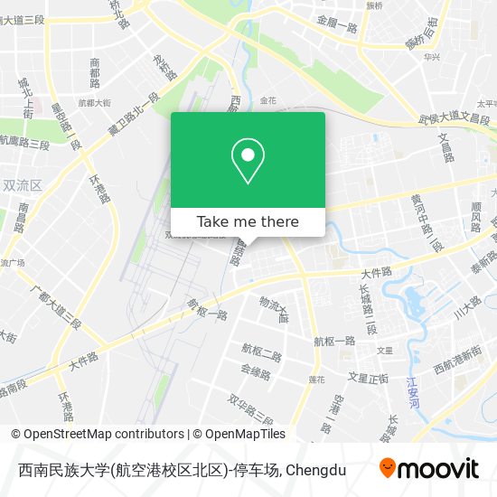 西南民族大学(航空港校区北区)-停车场 map