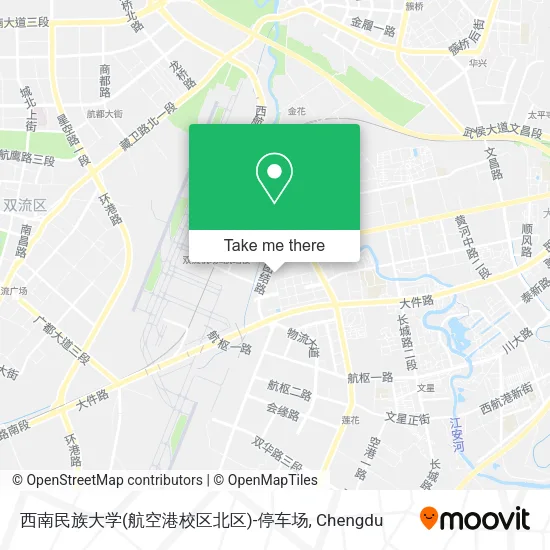 西南民族大学(航空港校区北区)-停车场 map