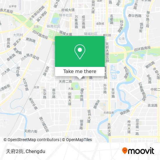 天府2街 map