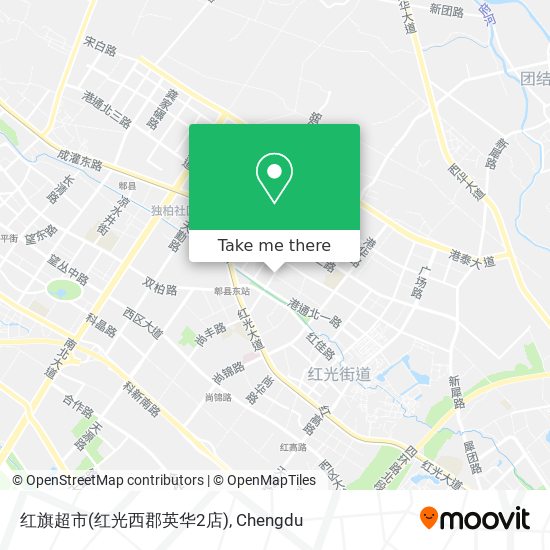 红旗超市(红光西郡英华2店) map