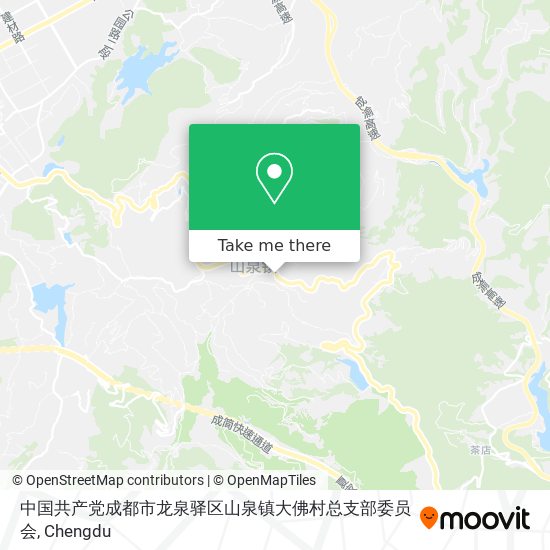 中国共产党成都市龙泉驿区山泉镇大佛村总支部委员会 map