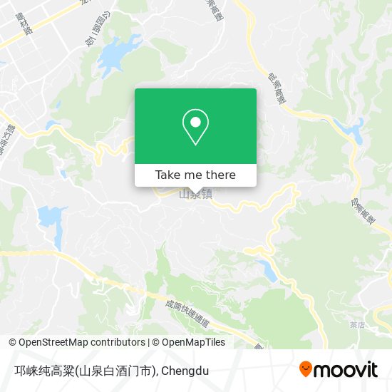 邛崃纯高粱(山泉白酒门市) map