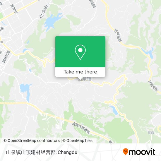 山泉镇山顶建材经营部 map