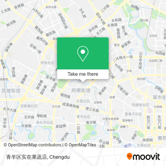 青羊区实在果蔬店 map