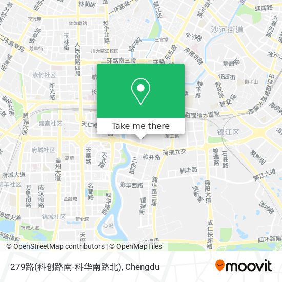 279路(科创路南-科华南路北) map