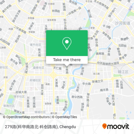 279路(科华南路北-科创路南) map