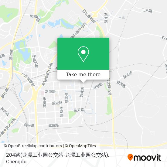 204路(龙潭工业园公交站-龙潭工业园公交站) map