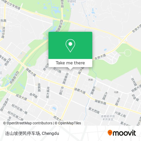 连山坡便民停车场 map